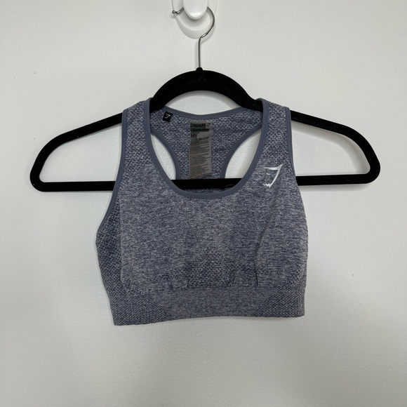 Gymshark Other - Gymshark blue grey marled vital seamless sports bra small
